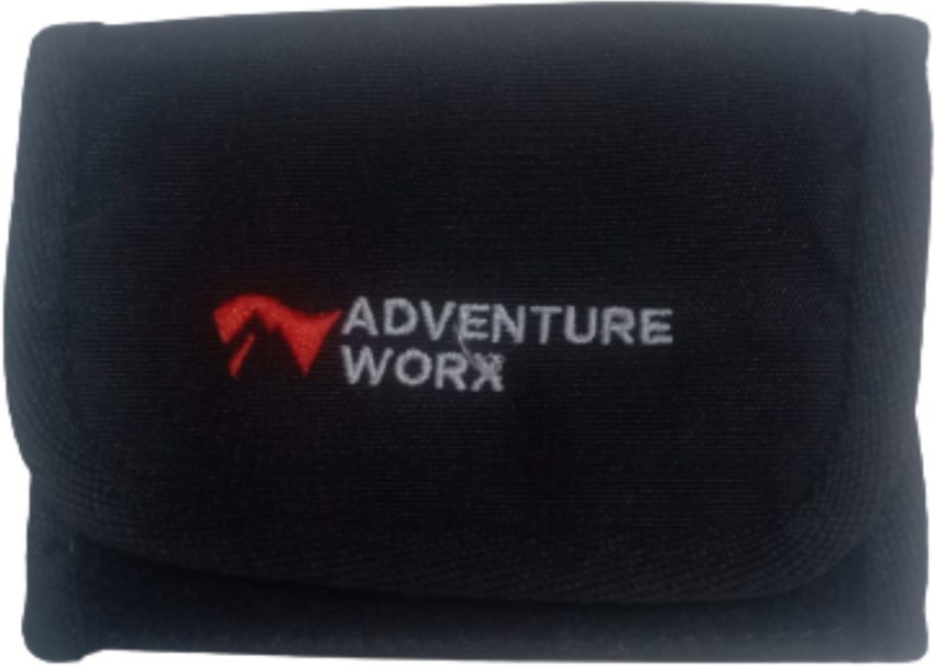 Adventure Worx Men Women Casual Black Fabric Wallet black