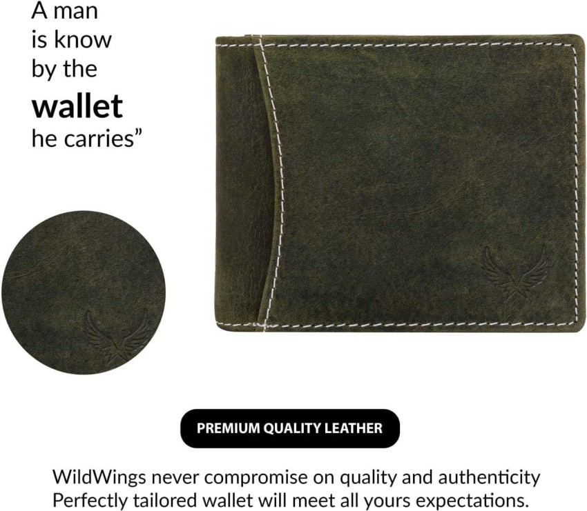 Wildwings Men Trendy, Casual Blue Genuine Leather Wallet