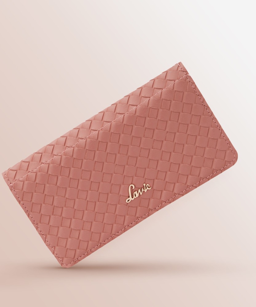 LAVIE Women Casual Pink Artificial Leather Wallet D. Pink Price