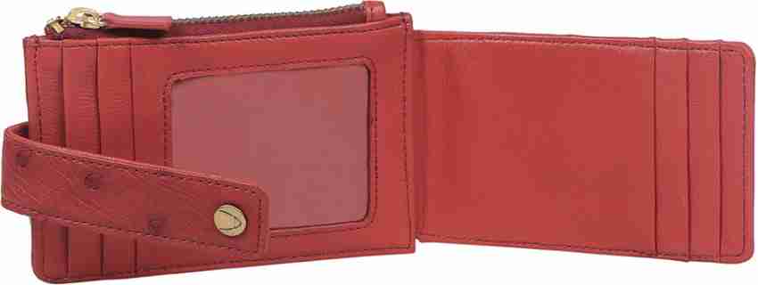 HIDESIGN Women Casual Red Genuine Leather Card Holder Red - Price in India