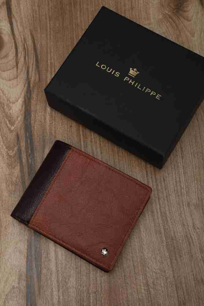 LOUIS PHILIPPE Men Casual Brown Genuine Leather Wallet Brown