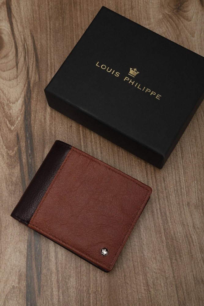 Louis Philippe Accessories, Louis Philippe Brown Signature Wallet for Men  at Louisphilippe.com