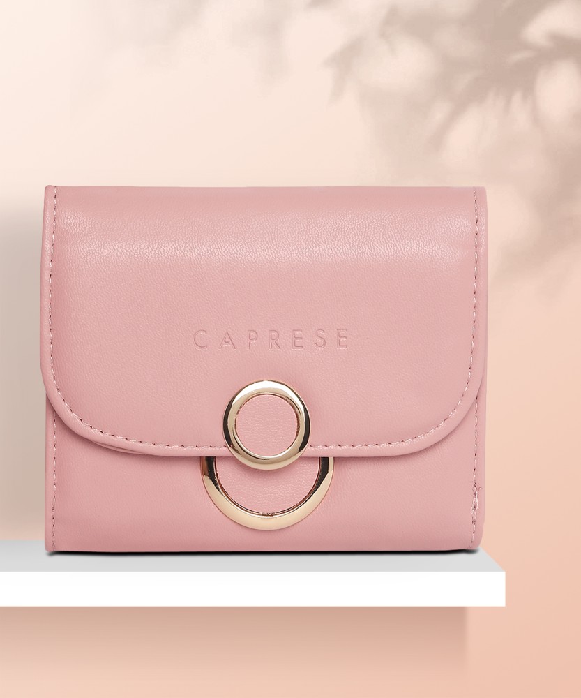 Caprese Women Pink Artificial Leather Wallet SWEET PINK Price in