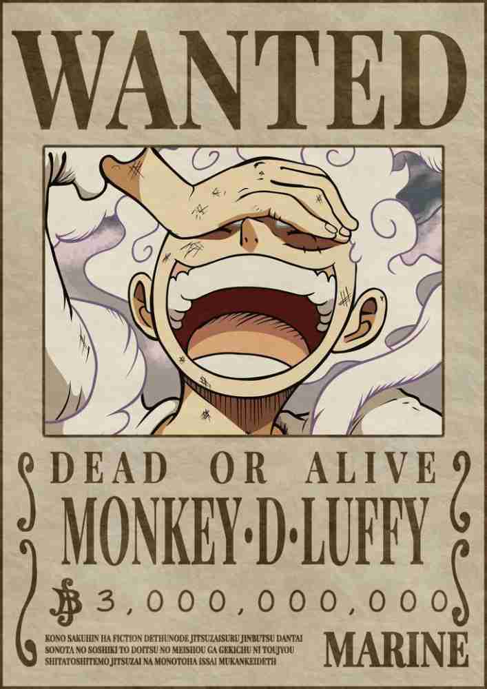 ONE PIECE Poster Wanted Luffy New 2 (91,5 x 61 cm)