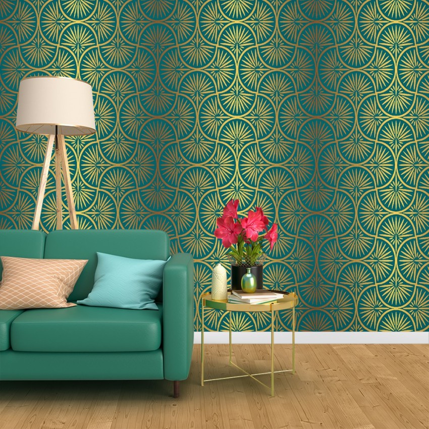 Buy Peel and Stick Wallpaper Green Leaves Wallpaper Glamour Wall Online in  India  Etsy
