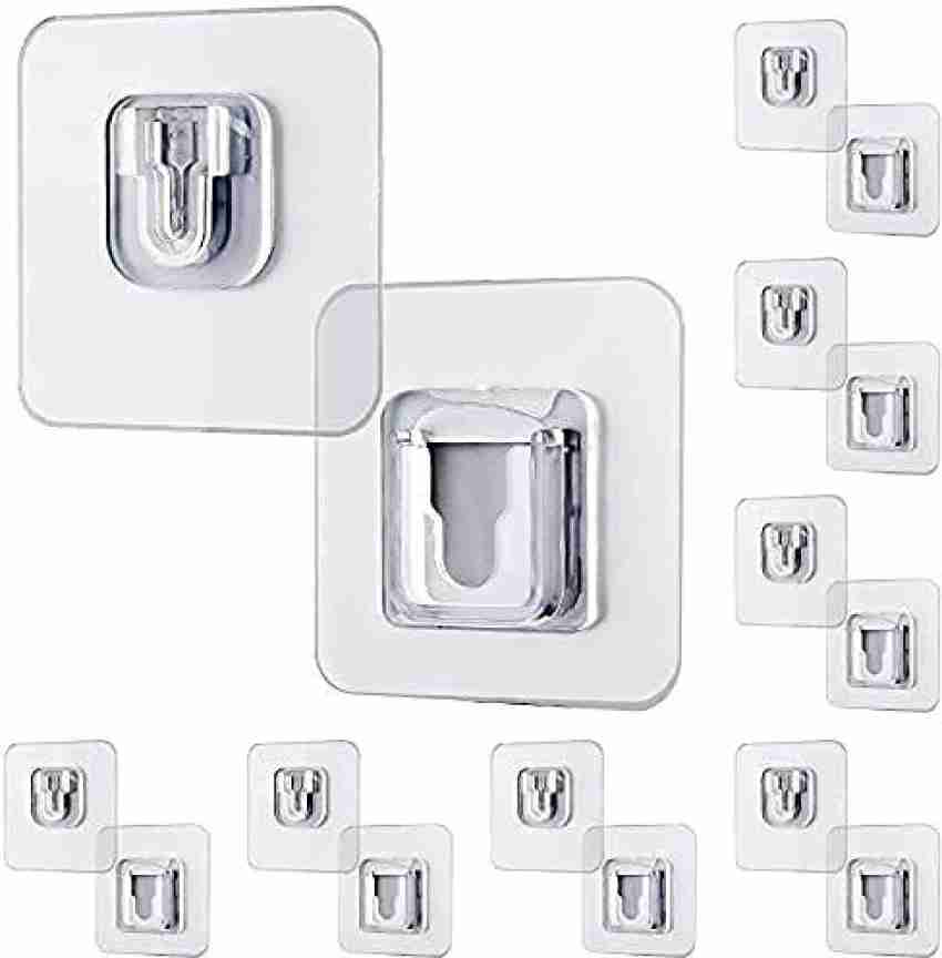 Dargoba wall hooks for hanging strong, 20 Pack Screw Hooks Adhesive Hooks  for Wall Heavy Duty