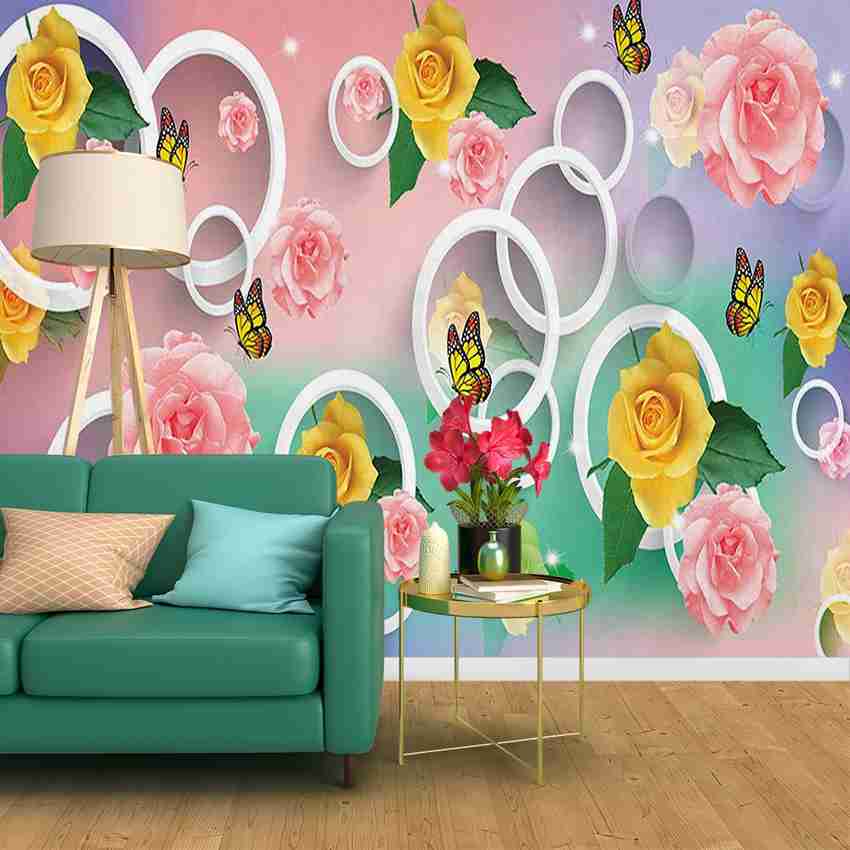 Pink Spring Flowers Vintage Floral Wallpaper Mural Hovia NZ, 46 OFF