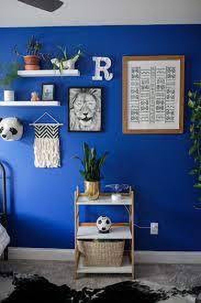 Matte - Royal Blue Wallpaper