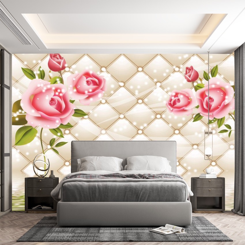 3D brown flower Customize Wallpaper – Myindianthings