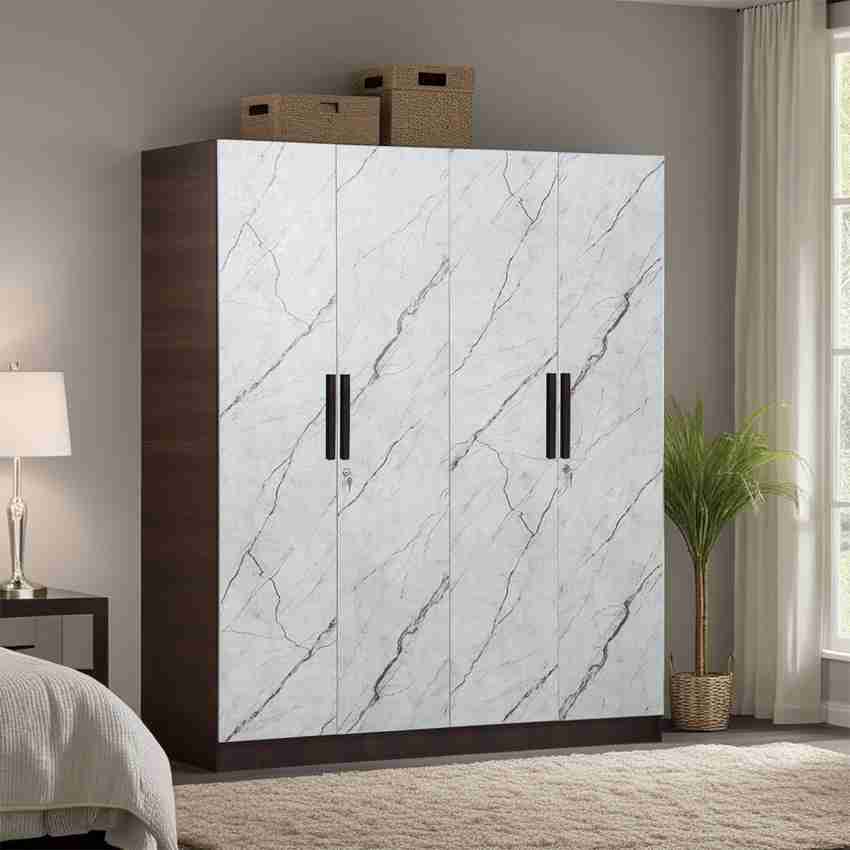 Trevi Mustang Engineered Wood 4 Door Wardrobe Price in India Buy Trevi Mustang Engineered Wood 4 Door Wardrobe online at Flipkart