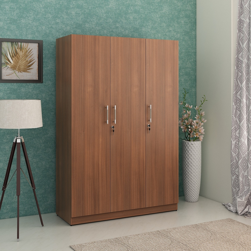 SPACEWOOD Optima Engineered Wood 3 Door Wardrobe Price in India