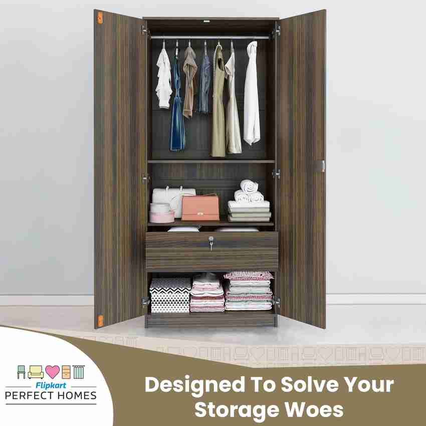 Flipkart Perfect Homes Julian Engineered Wood 2 Door Wardrobe