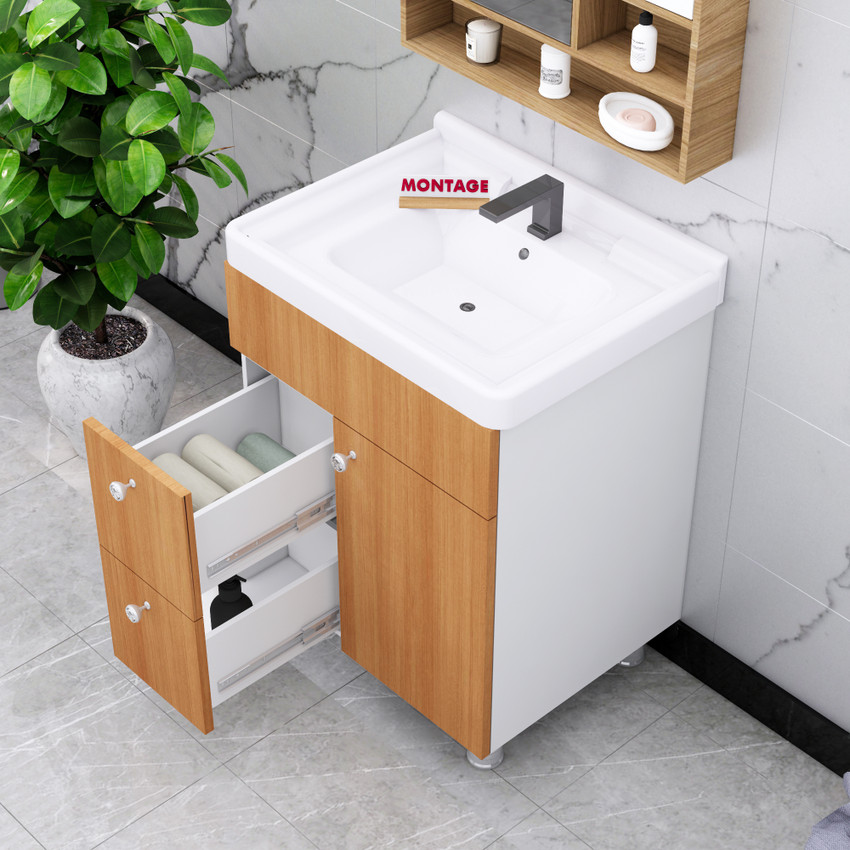 Basin store wooden cabinet