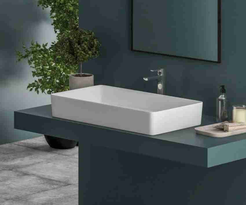 square basin for bathroom