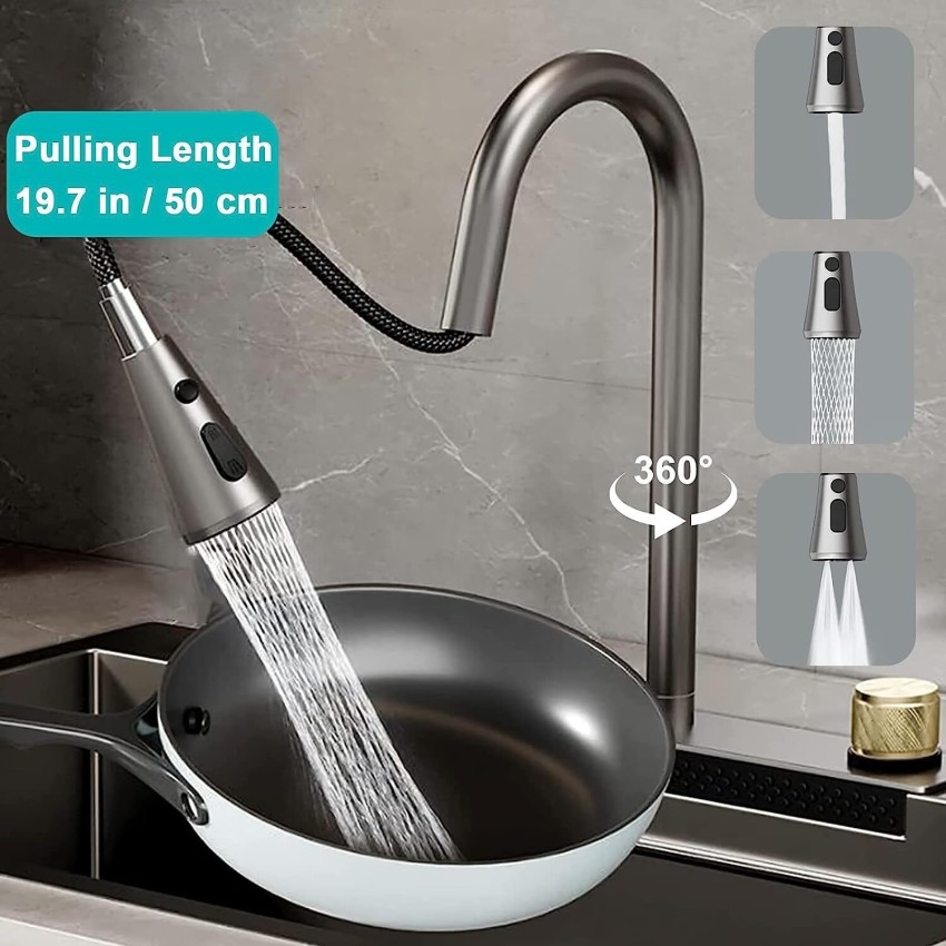 Toto Modular Kitchen Sink With Waterfall Pullout Faucet , RO