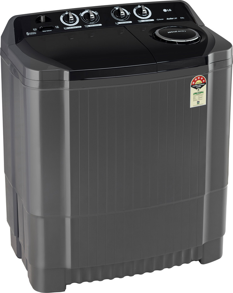 LG 8.5 kg Semi Automatic Top Load Washing Machine Black Price in