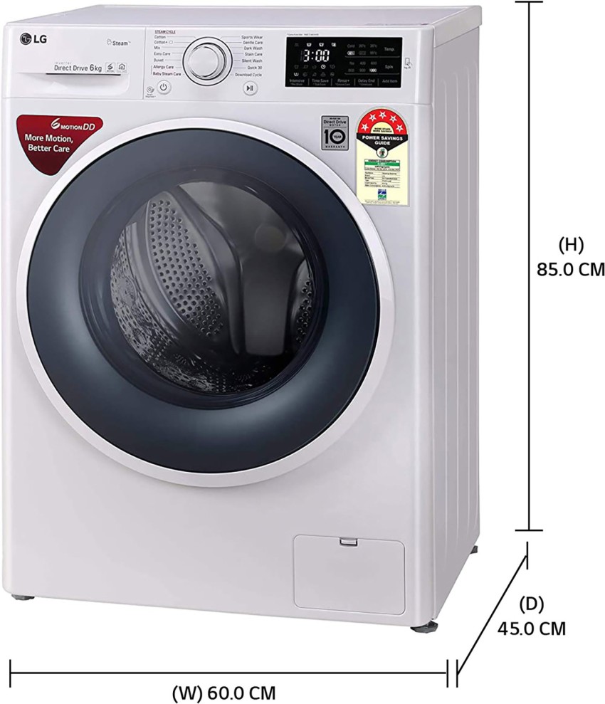 Lg 6 kg front deals load washing machine stand