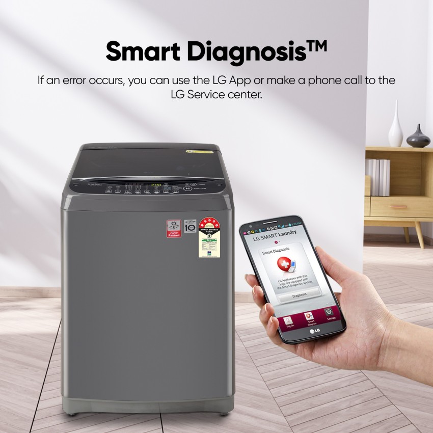 Lg smart diagnosis top on sale load washing machine