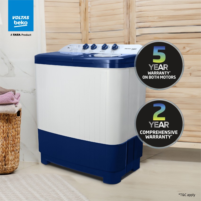 tata voltas washing machine 8kg