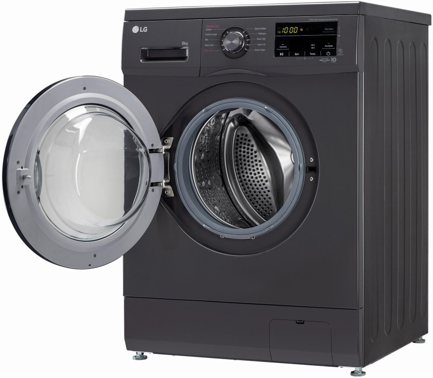 BLACK+DECKER 8 kg Fully Automatic Front Load Washing Machine with In-built  Heater Black, White Price in India - Buy BLACK+DECKER 8 kg Fully Automatic  Front Load Washing Machine with In-built Heater Black