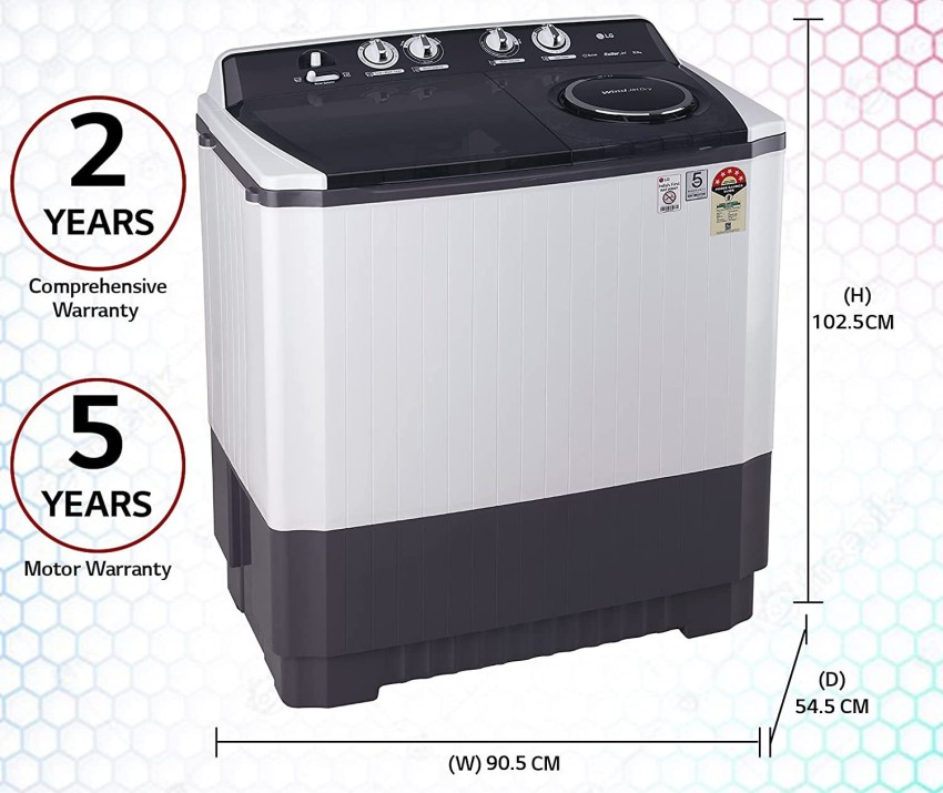 lg washing machine semi automatic 9.5 kg