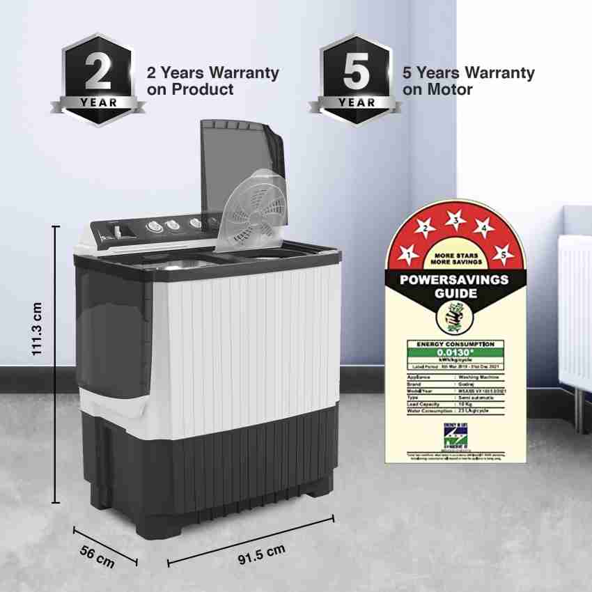 godrej 12 kg semi automatic washing machine