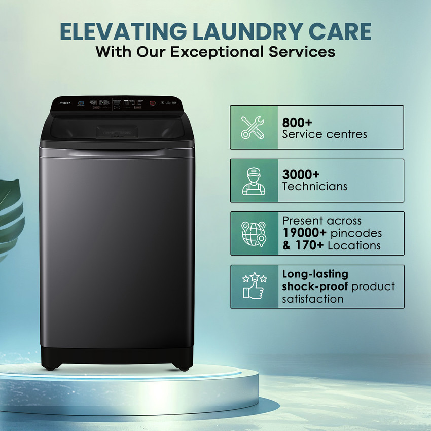 Haier 7 kg Fully Automatic Top Load Washing Machine Grey Haier 7 kg Fully Automatic Top Load Washing Machine Grey