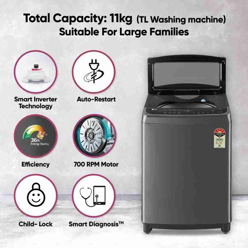 lg 11 kg washing machine flipkart