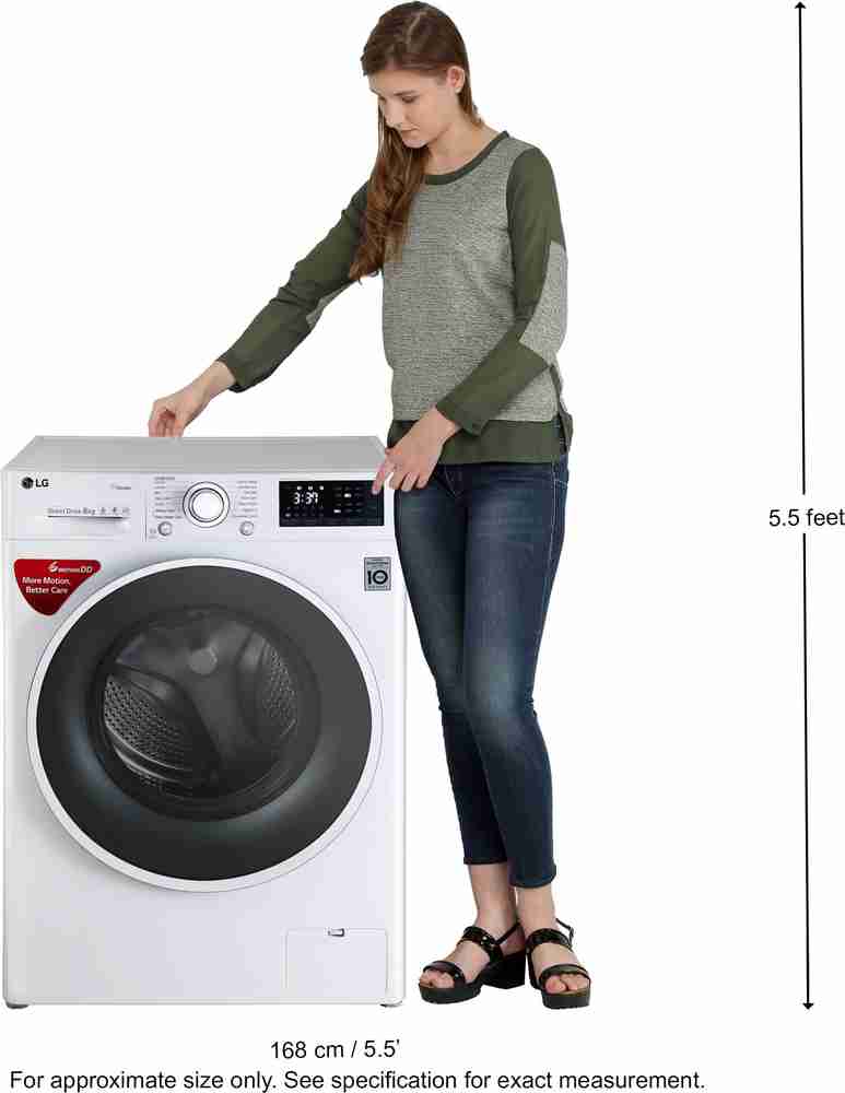 LG 8 kg Inverter with Allergy Care Fully Automatic Front Load Washing Machine with In built Heater White Price in India Buy LG 8 kg Inverter with Allergy Care Fully Automatic Front