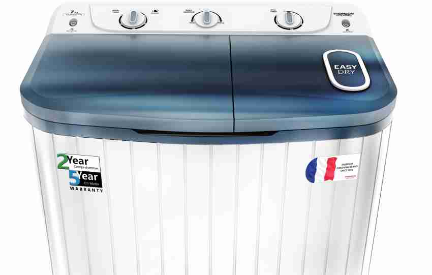 Thomson 7 kg Semi Automatic Top Load Washing Machine Blue 