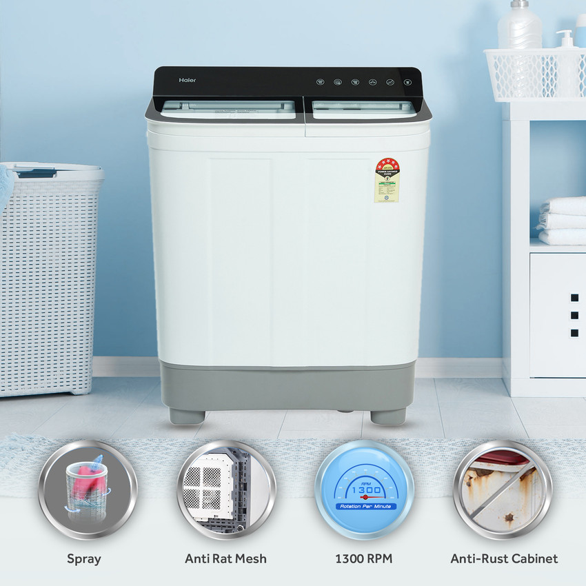 Haier 10 kg Semi Automatic Top Load Washing Machine White, Black Price in India - Buy Haier 10 kg Semi Automatic Top Load Washing Machine White, Black online at Flipkart.com Haier 10 kg Semi Automatic Top Load Washing Machine White, Black Price in India - Buy Haier 10 kg Semi Automatic Top Load Washing Machine White, Black online at Flipkart.com