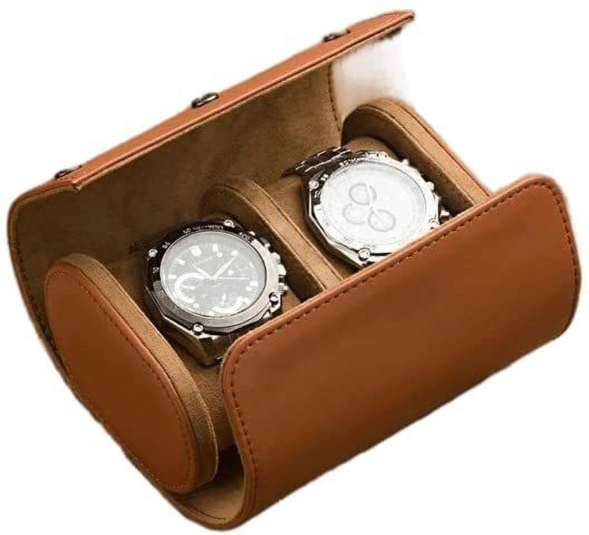 Travel and Storage Watch Box for 2 Watches Watch Case With 