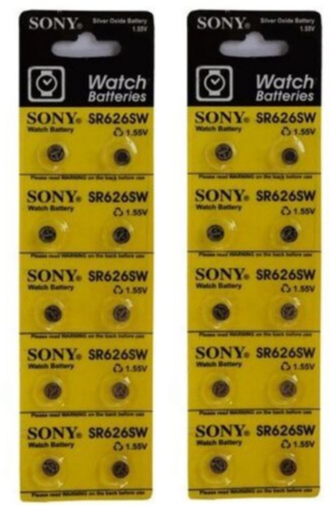 watchstore 377 Sr 626 SW Button Cell Battery Silver Oxide 1.55V for Wrist Watch 2 piece Watch Repair Kit