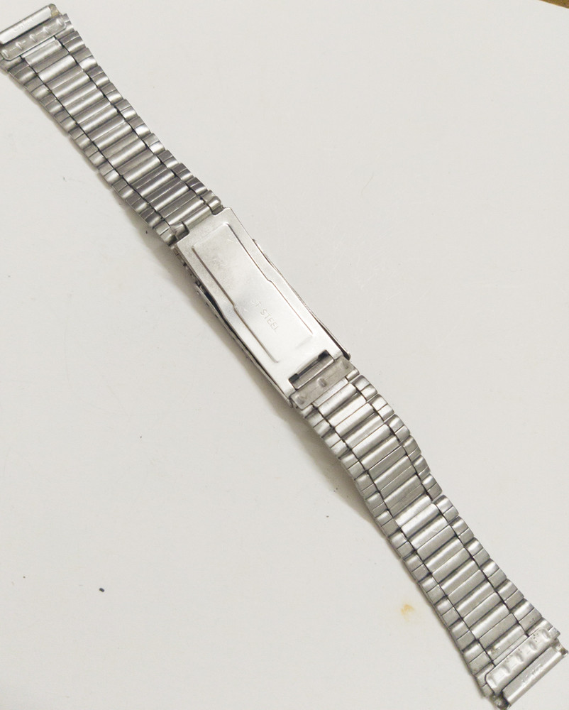 Oyster metal link on sale wristband 18mm silver