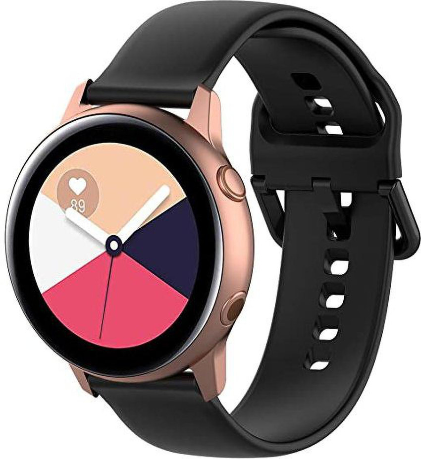 MMTX SiliconeWatch Stainless Steel BuckleStrap for SamsungGalaxy