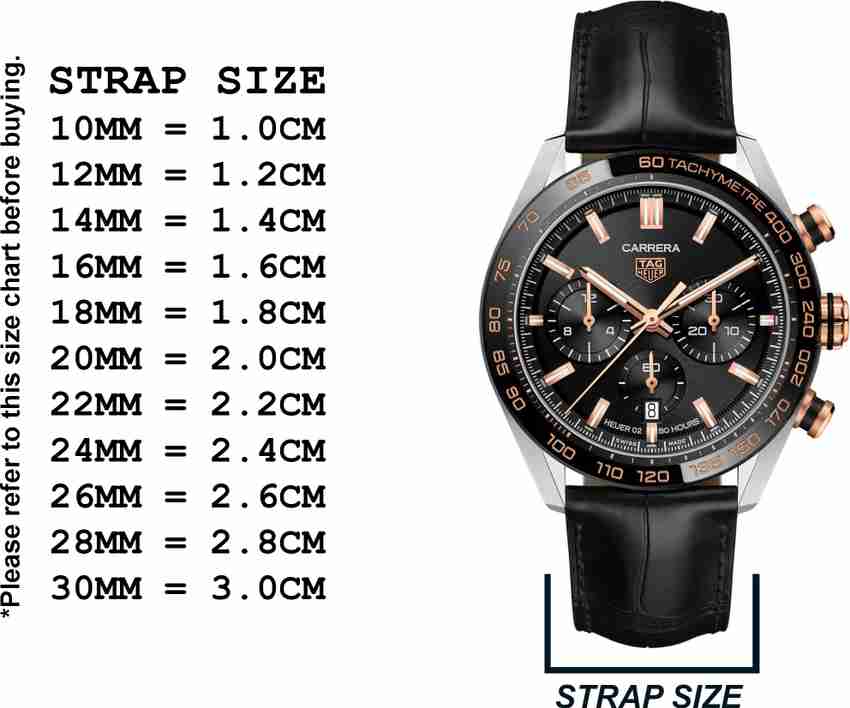 Genuine tag heuer leather strap sales