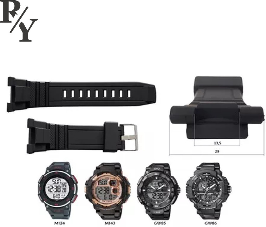 Rayyn QUITO Replacement Strap For Q Q M143 Model Only 30 mm Resin Watch Strap Price in India Buy Rayyn QUITO Replacement Strap For Q Q M143 Model Only 30 mm Resin Watch