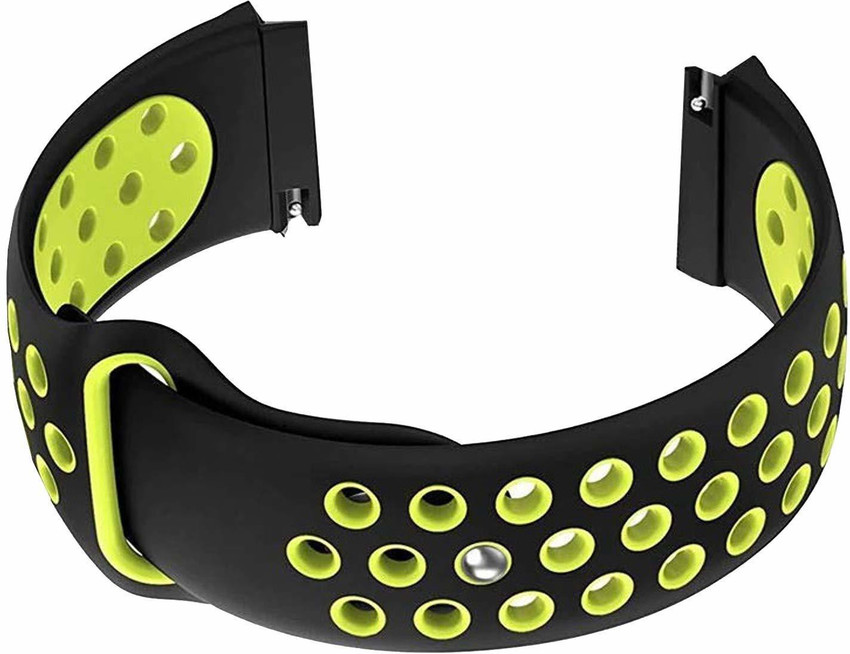 24x7 store Soft Silicon Watch Strap For Amazfit GTR 47mm Watch Strap Black Green 22 mm Silicone Watch Strap Price in India Buy 24x7 store Soft Silicon Watch Strap For