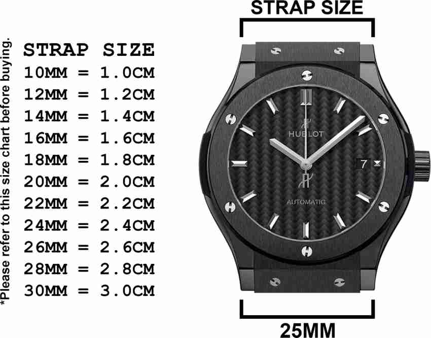 DBLACK HLS HUBLOT 25 mm Genuine Leather Watch Strap
