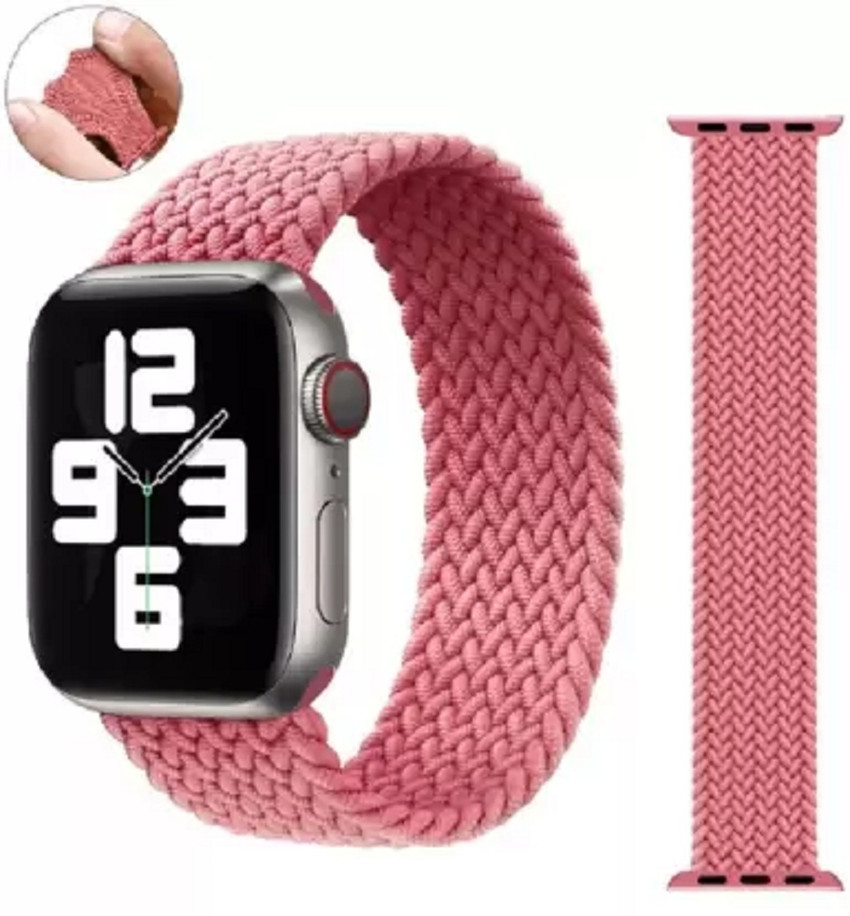EVANC Braided Solo Loop Watch Strap For Apple Watch 42 mm 45 mm Size Extra Small 38 mm Silicone Watch Strap Price in India Buy EVANC Braided Solo Loop Watch Strap