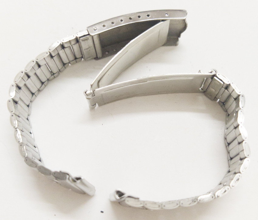 Oyster metal link wristband 18mm sales silver