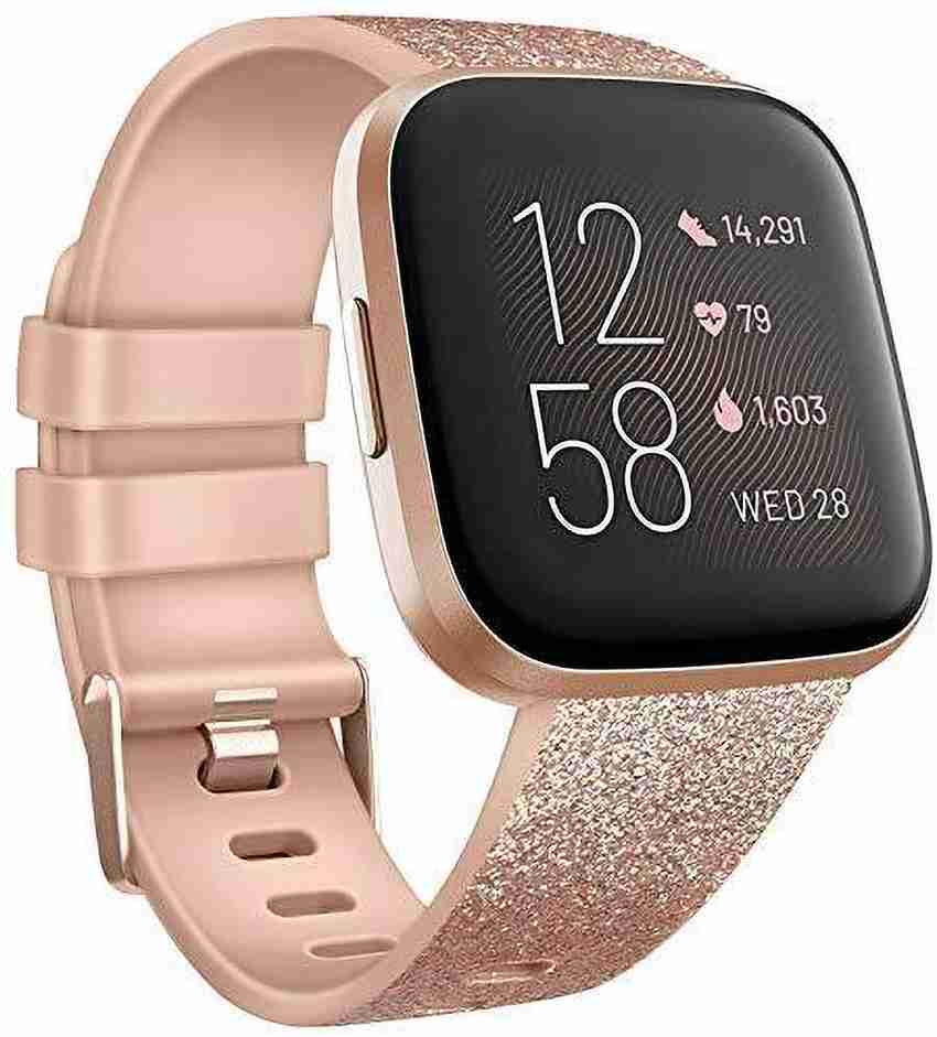Rose gold fitbit versa 2 strap sales