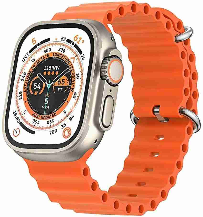 Telsa Watch Ultra 8 + 49mm Titanium Case with Orange Loop - Small Watch Ultra  8 Cellular Titanium Smartwatch Hybrid Smartwatch Watch - For Men & Women -  Buy Telsa Watch Ultra