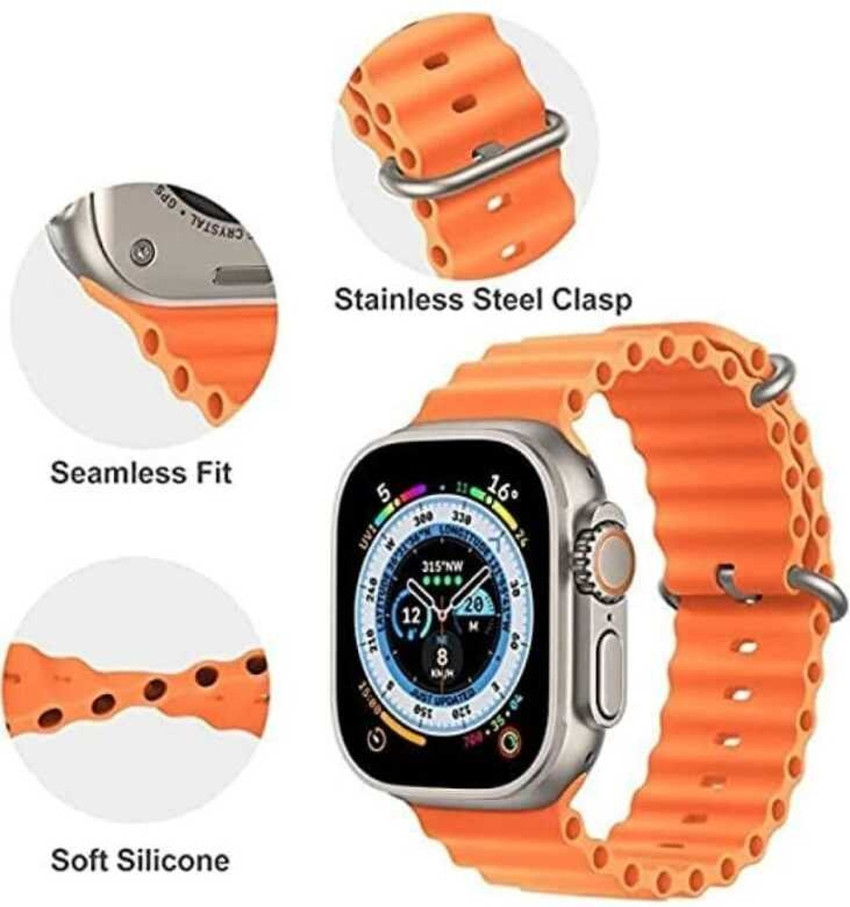 rIvon Orange S8 Ultra Strap 43 mm Silicone Watch Strap Price in India Buy rIvon Orange S8 Ultra Strap 43 mm Silicone Watch Strap online at Flipkart