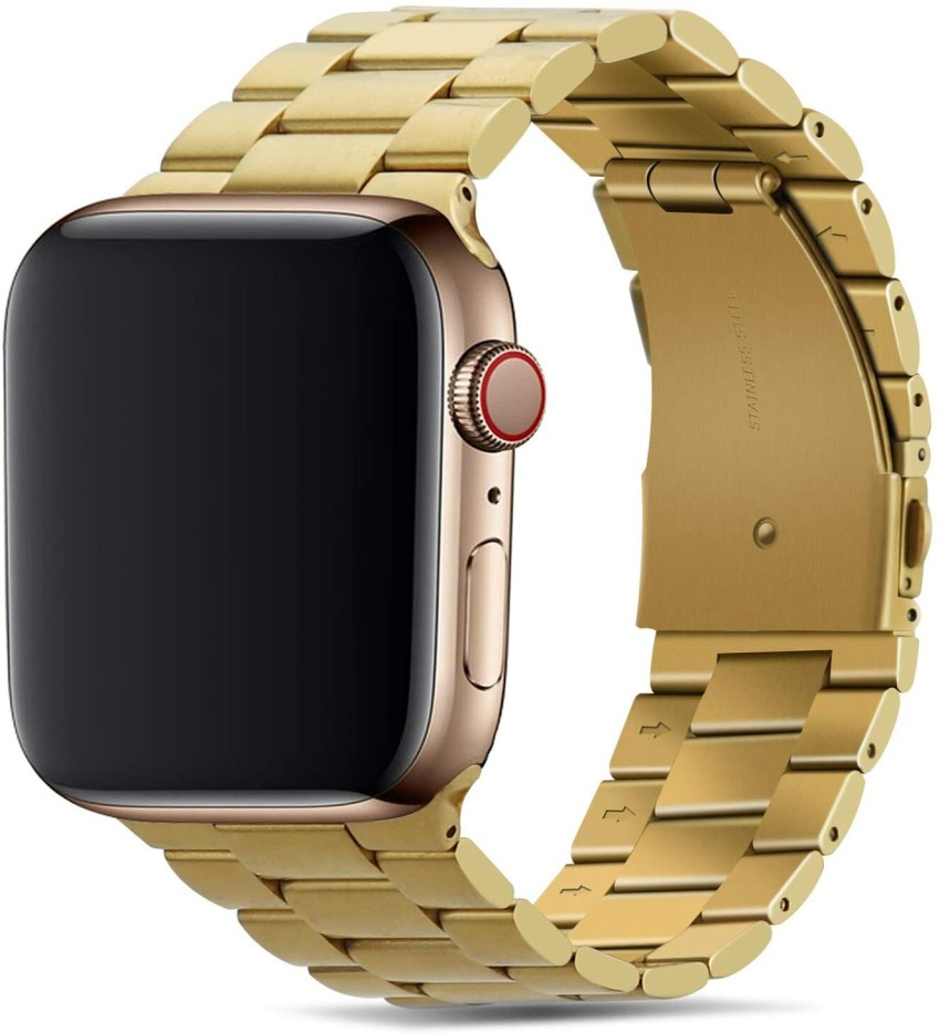 Buy Mixed Leather Gold Chain Apple Watch Bracelet 38 40 41 42 44 Online in  India 