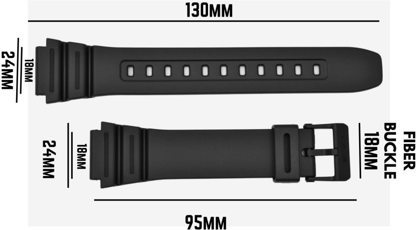 DBLACK [CDS1]CASIO F-91W 18 mm Resin Watch Strap Price in India - Buy  DBLACK [CDS1]CASIO F-91W 18 mm Resin Watch Strap online at