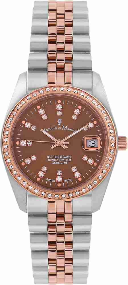 Jacques du manoir crystal quartz ladies watch 2025