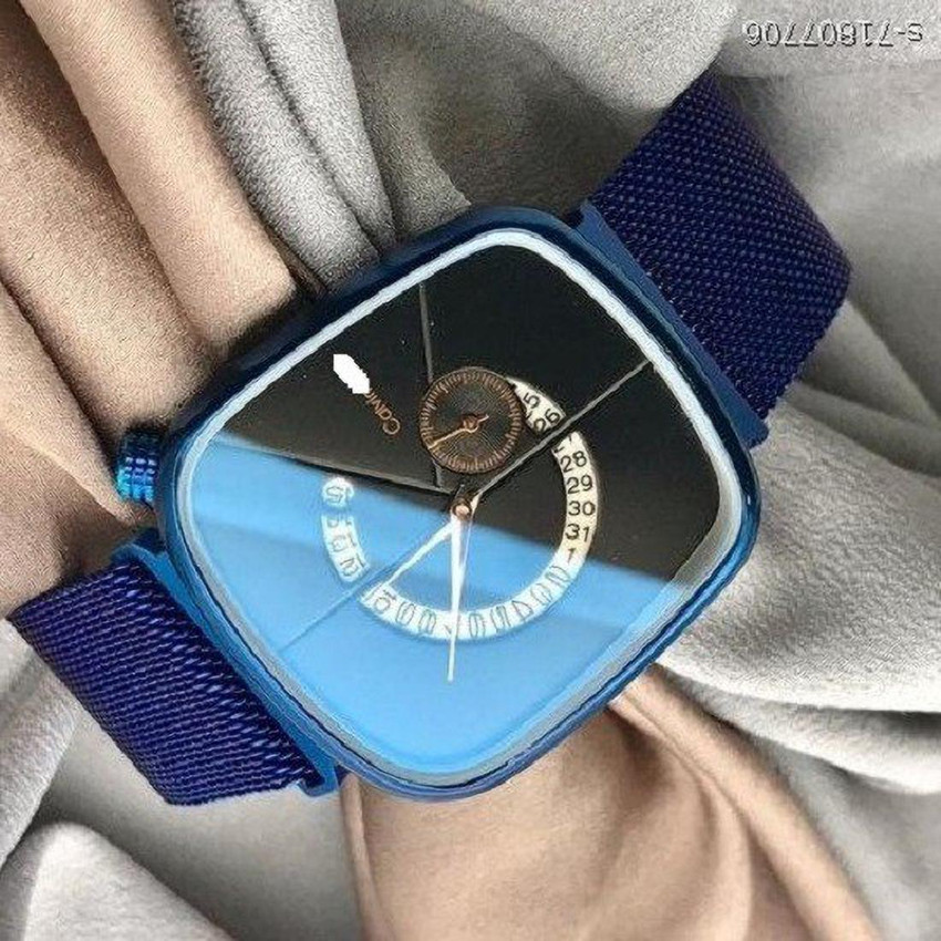 Wristkart CK Blue Magnet Date Sporty Luxury Exotic Premium Gift