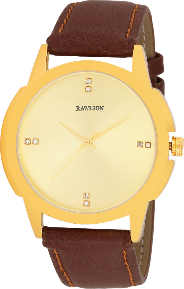 Rawlson Gold Color Leather Strap Watch for Men and Women RL121006 Rawlson Analog Watch For Men Women Buy Rawlson Gold Color Leather Strap Watch for Men and Women RL121006