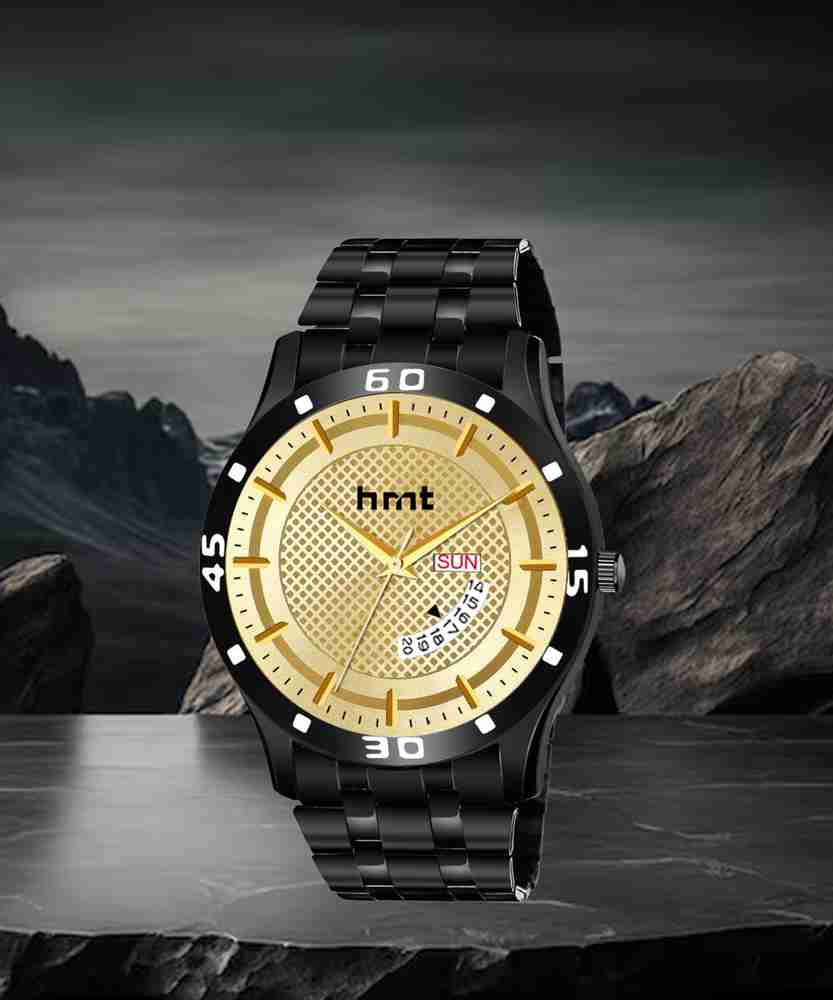 hrnt B9074 Original Black Chain Black Analogue Hands Wrist Company Watch For Mens Analog Watch For Men Buy hrnt B9074 Original Black Chain Black Analogue Hands